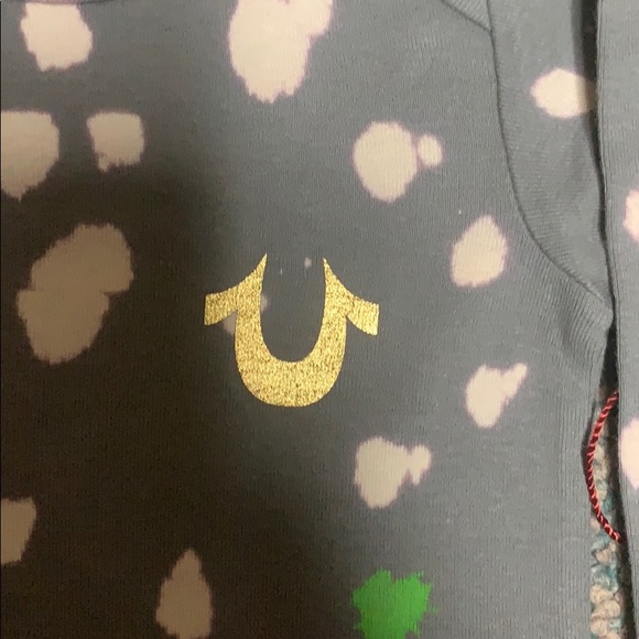 True Religion Baby Splatter Paint Onsie - Picture 6 of 8